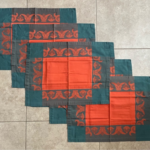 Set Of 6 Le Jacquard Francais Primrose Bordier Pour Placemats Cotton France